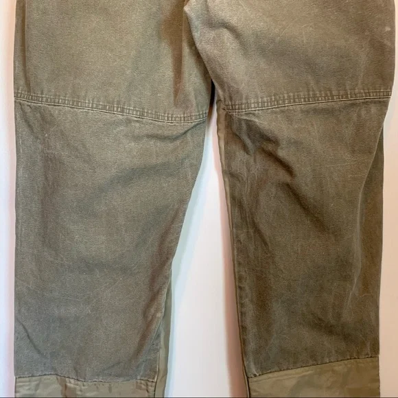 SOLD!  Columbia Brush Pants Mens 40 x 32 Green Tan Outdoor Hunting Field Work - Picture 9 of 13